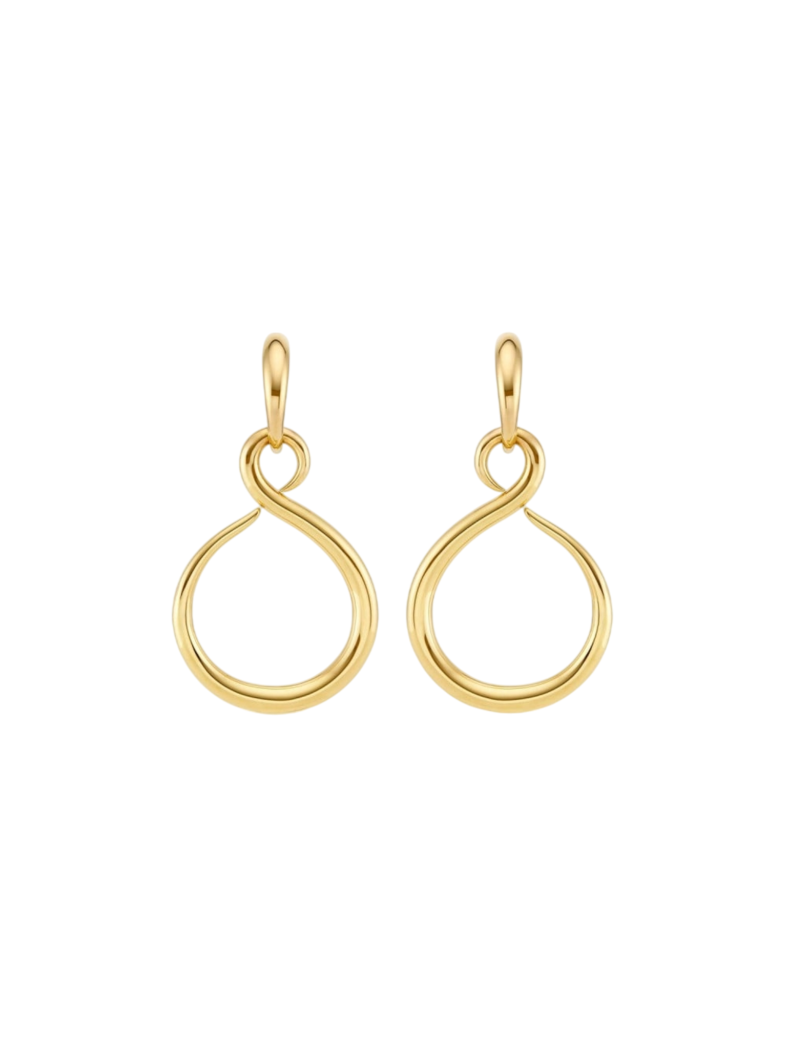 Gold toro lasso drop earrings